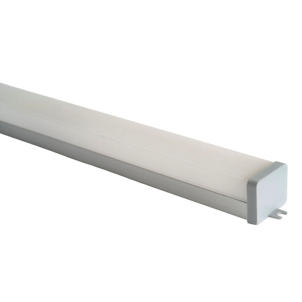 24W FINEZZA LED Linear Lighting Fixture with Aluminum Housing and Opaque Diffuser – 220V – IP20