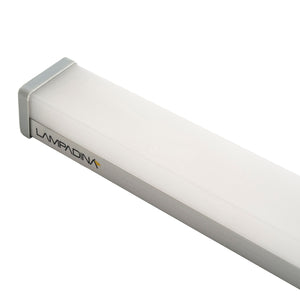 24W FINEZZA LED Linear Lighting Fixture with Aluminum Housing and Opaque Diffuser – 220V – IP20